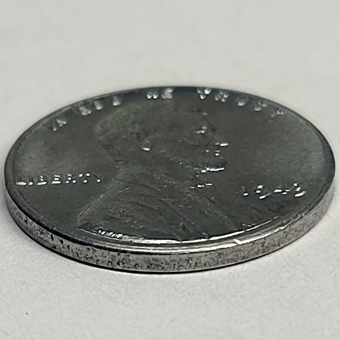 1943-Steel-Wheat-Cent-P---Found-Sewn-Into-A-WWII-Army-Air-Corps-Class-A-Coat