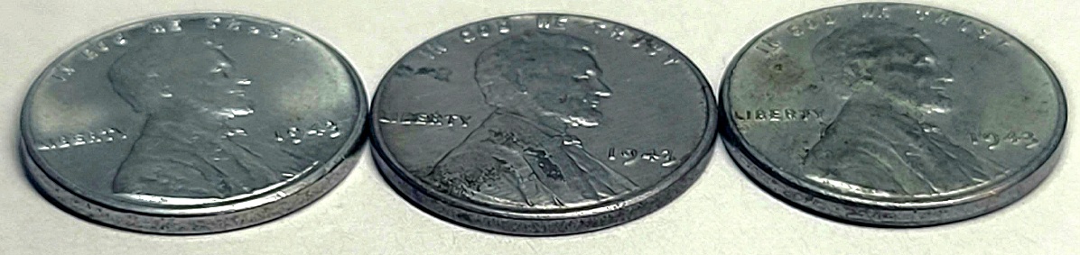 1943-Steel-Wheat-Cent-P---Found-Sewn-Into-A-WWII-Army-Air-Corps-Class-A-Coat