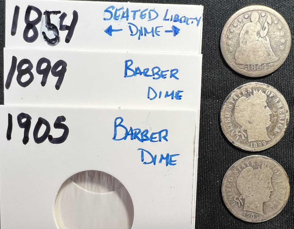 1854---1899---1905-Dime-—--General-Grading-?