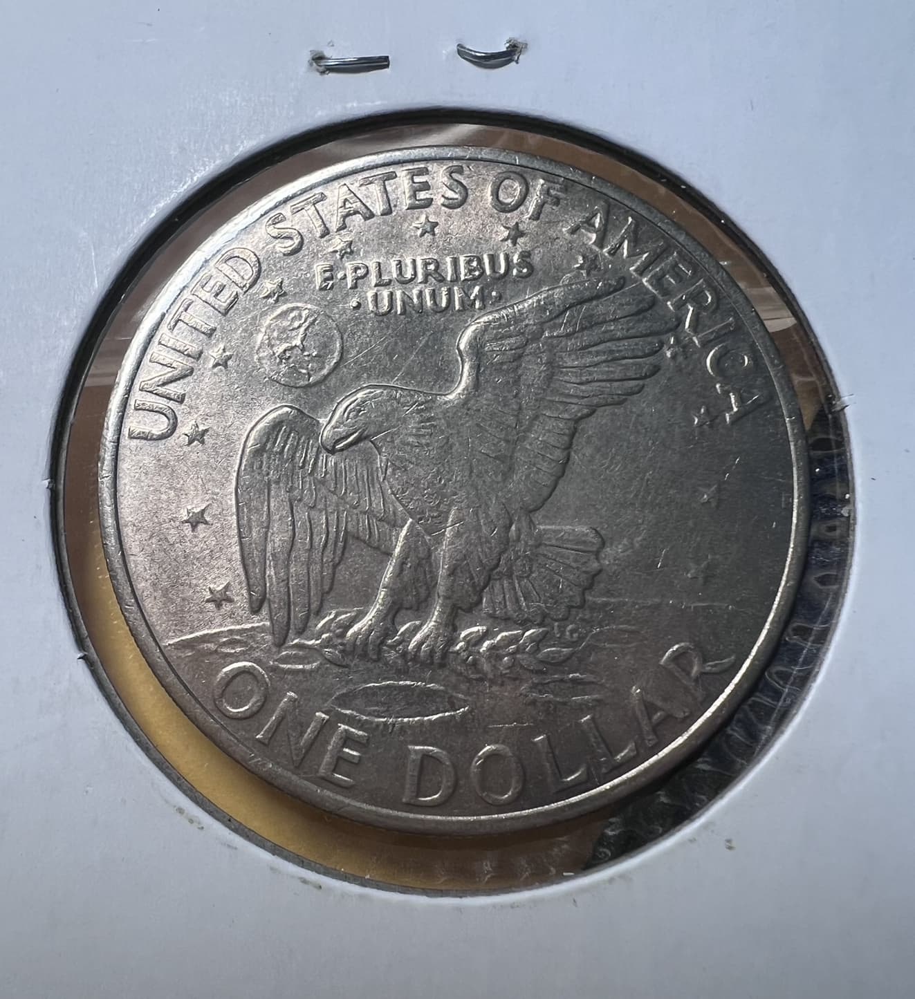1972-Eisenhower-Dollar---Rockwell-Test-Mark-Planchet-Error?