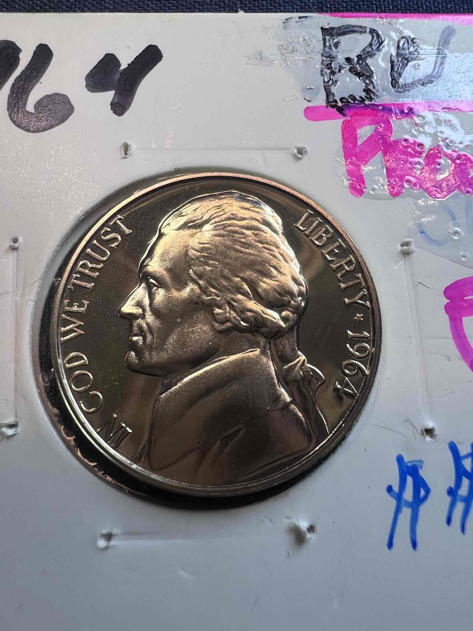 1964-Nickel-Business-Strike-Vs-Proof-Vs-SMS-Vs-Cameo?-Help-W/-Difference