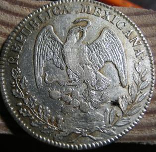 1834-Do-Rm--Republic-8-Reales.--Riddell-#371-CCC
