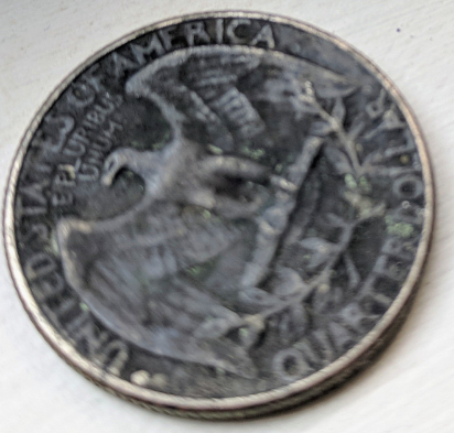 1967-Quarter-W/-Extra-Lump