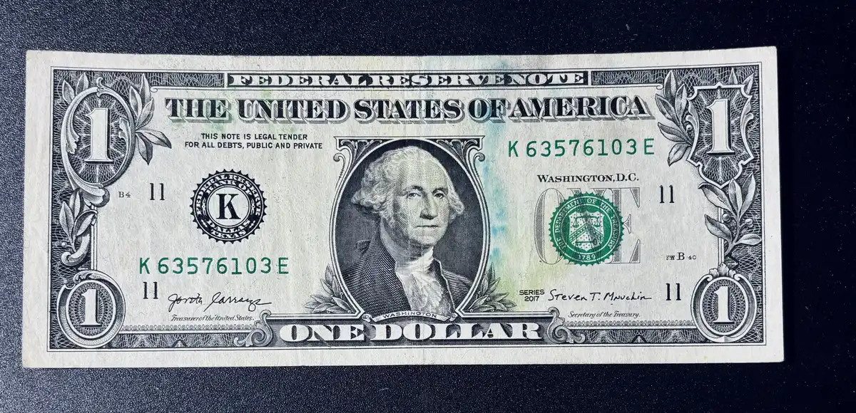 2017-$1-Bill.ink-Stain-Or-Smear?