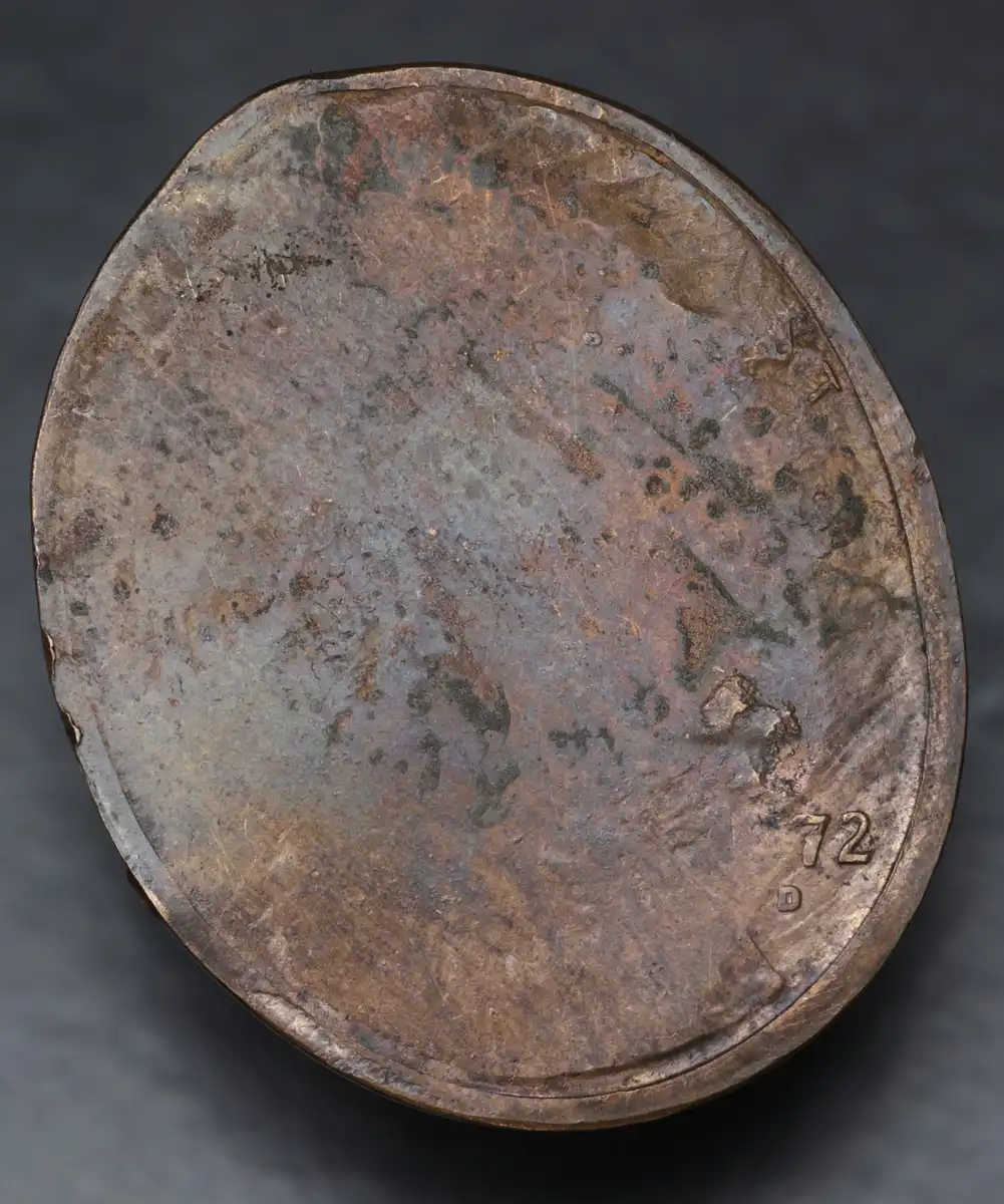 1972-D-One-Cent-Brockage-Worth-Slabbing-Or-Vise-And-Hammer-Work?