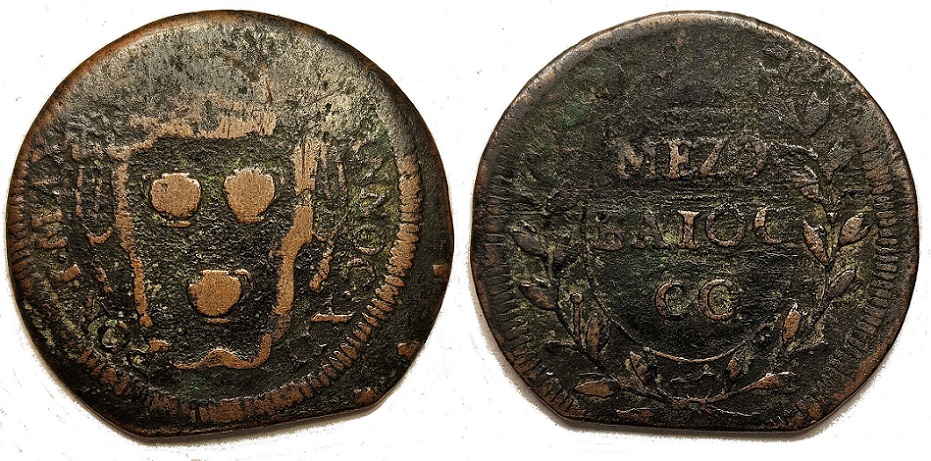 Papal-State-1691-1700-Innocent-XII-Half-Bolognino