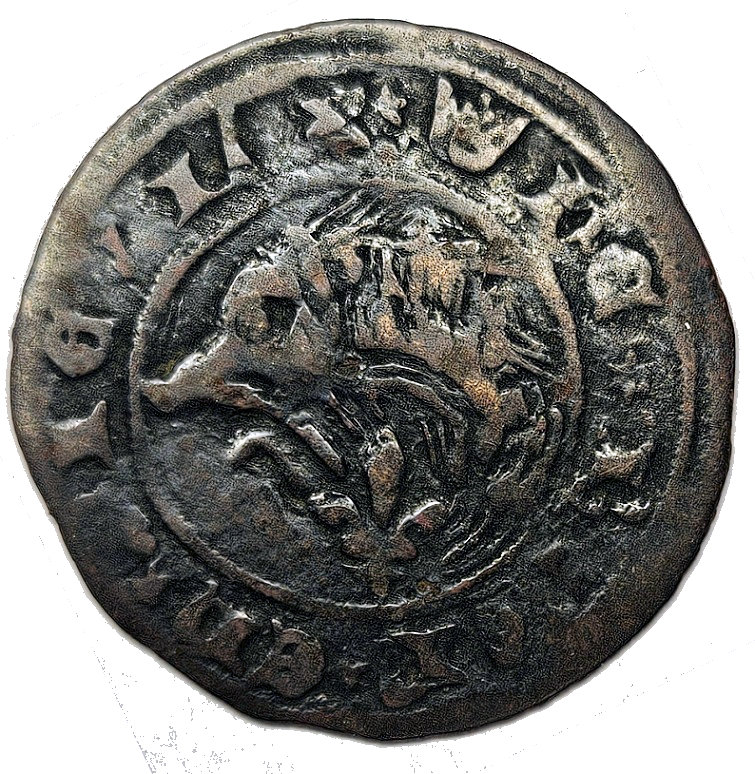ID-Help,-Bronze-Medieval-Coin-With-Wild-Boar?-Motif