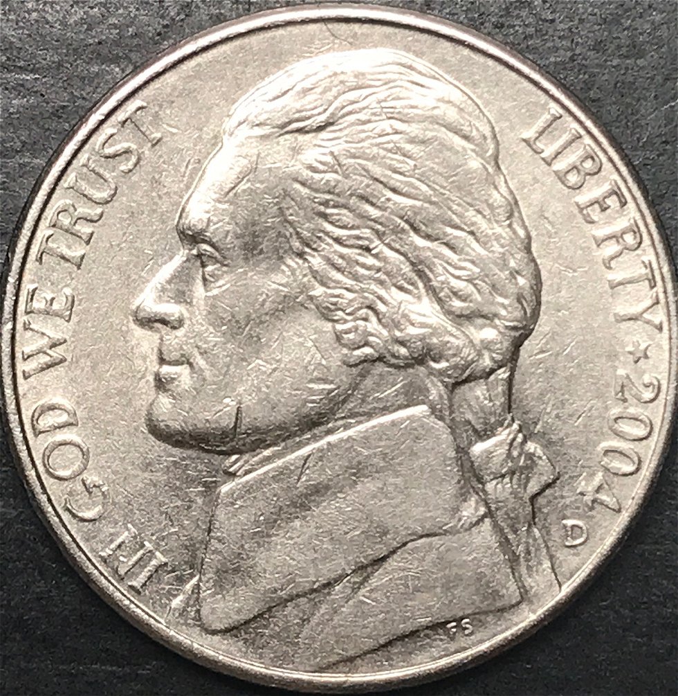 2004-D-Jefferson-Nickel-Lewis-And-Clark