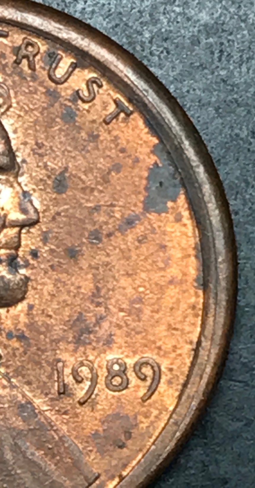 1989-Lincoln-Memorial-Cent-Collar-Issues-On-Obverse