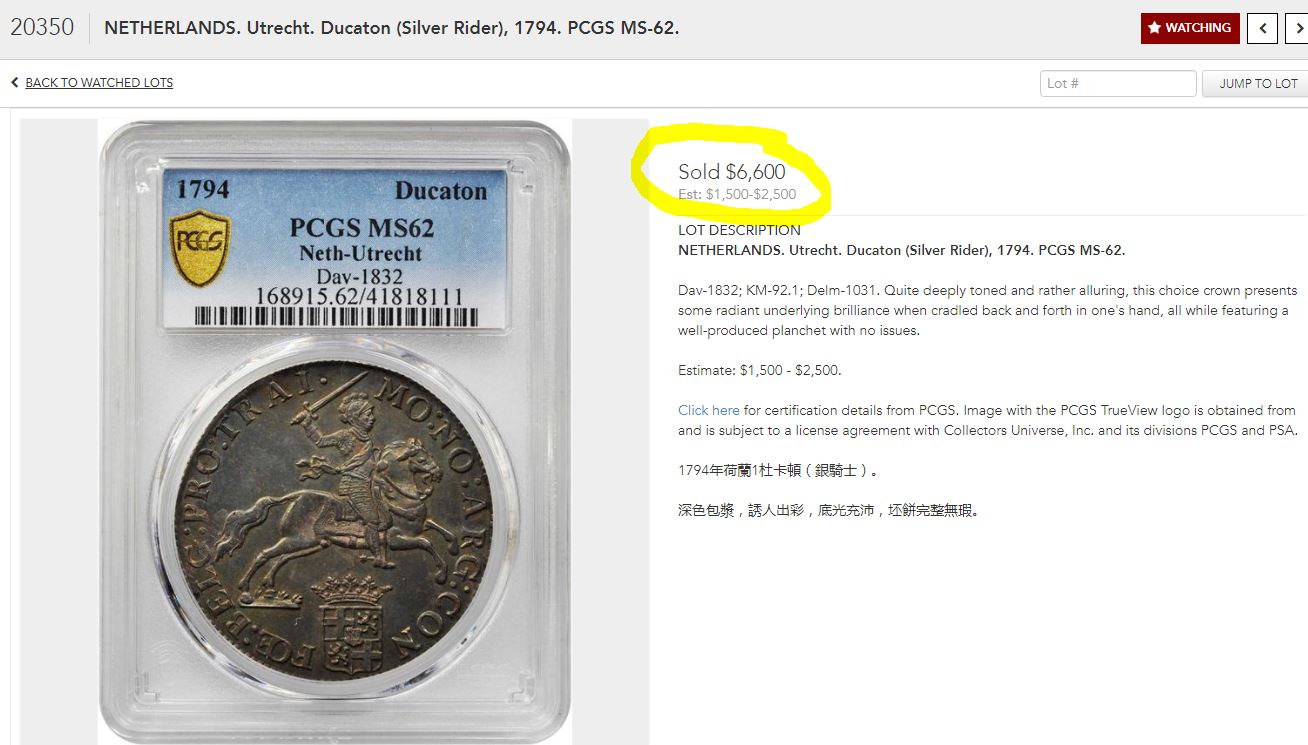 1733-1794-Netherlands-Silver-Rider-Ducaton-NGC-And-PCGS-Combined-Pop-Report