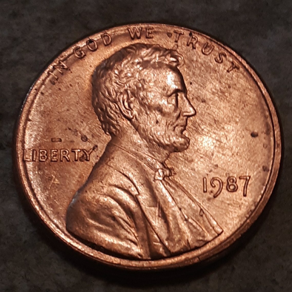 1987-Lincoln-Memorial-Cent-DDR?-Ceiling-Of-Memorial