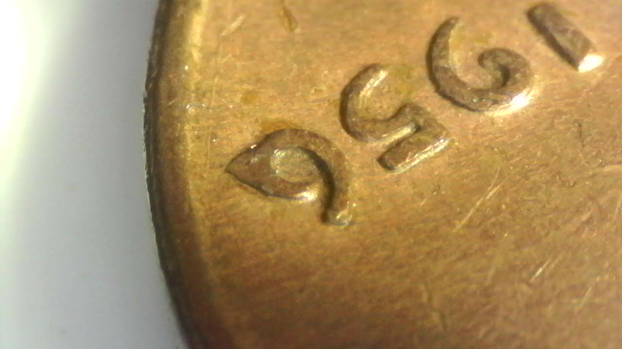 1956-Lincoln-Wheat-Penny-Bie,-6-Error?.