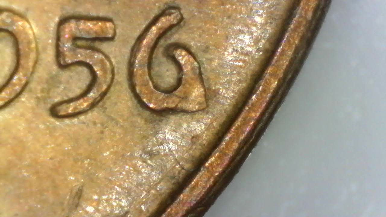 1956-Lincoln-Wheat-Penny-Bie,-6-Error?.