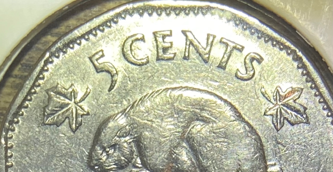1958-Canadian-5-Cents-Error?