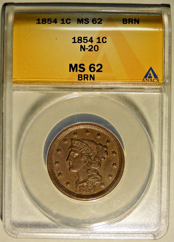 1854-Braided-Hair-Cent---Seller's-Pics---Slabbed---Thoughts?