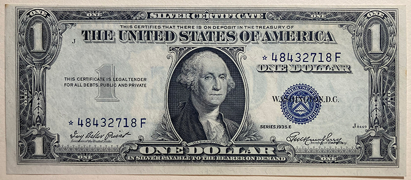 1935-E-$1-Silver-Certificate-Star-Note---Comments