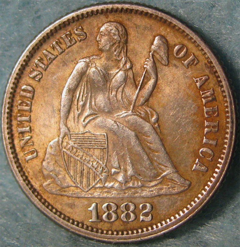 1882-Seated-Liberty-Dime-For-Eval-And-Comments