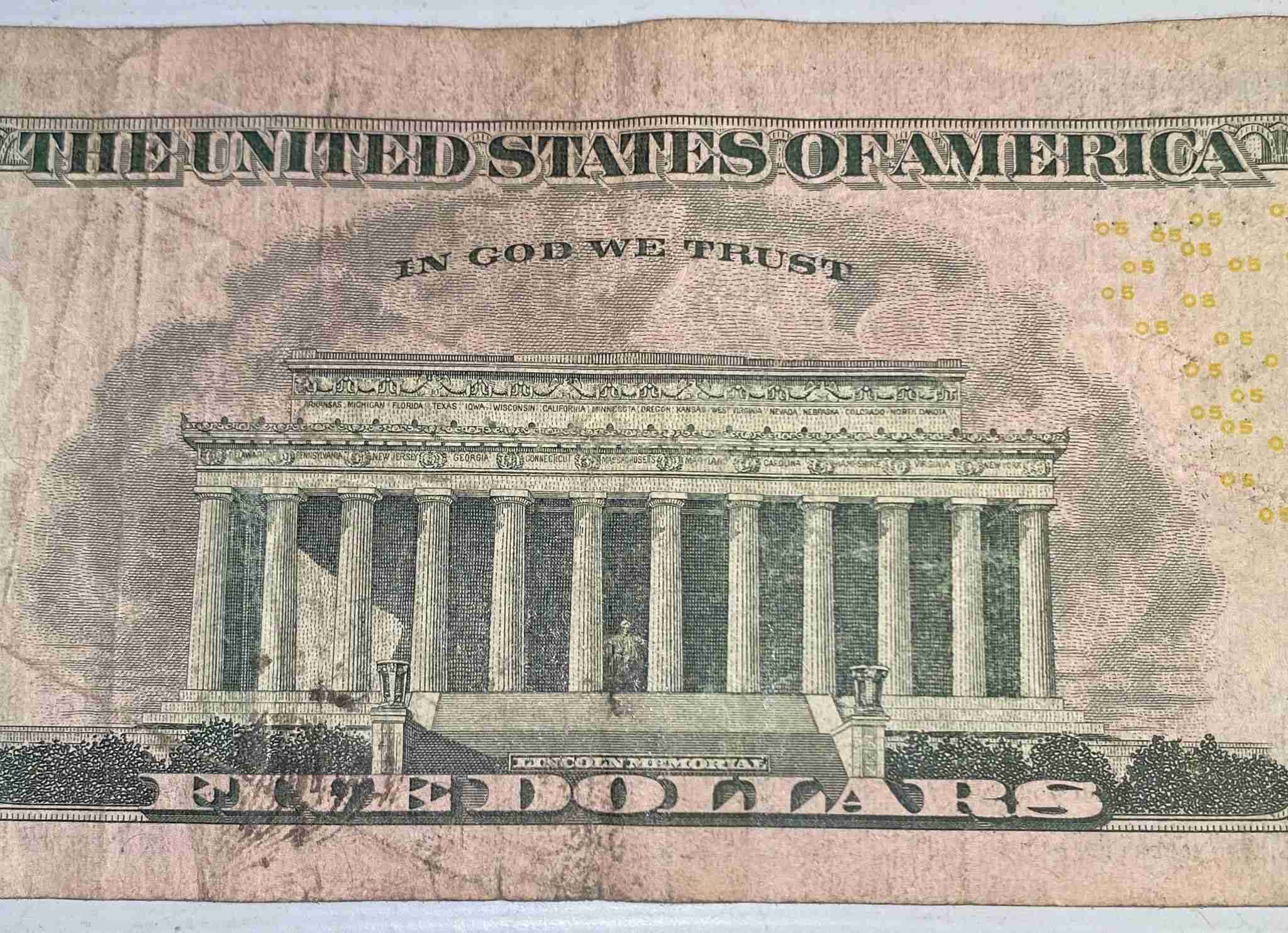 2013-$5-Federal-Reserve-Note---Sent-In-The-Mail-By-Nielsen-Ratings-Media-Study