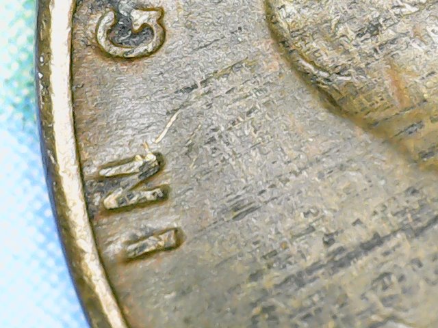 1953-Penny---Looks-Like-Mini-Tire-Marks-Both-Sides