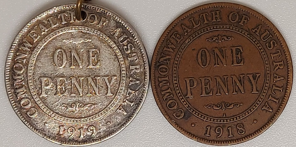 Silver-Australian-Penny-And-Halfpenny