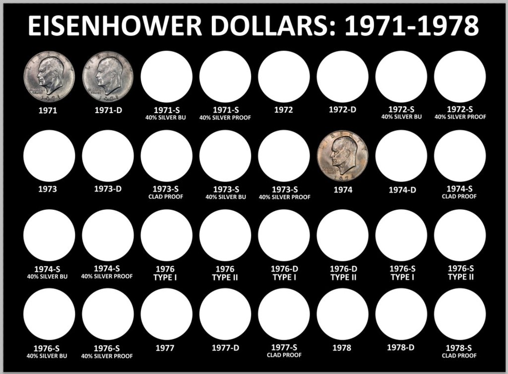 Eisenhower-Dollars---Digital-Capital-Plastics-Holder