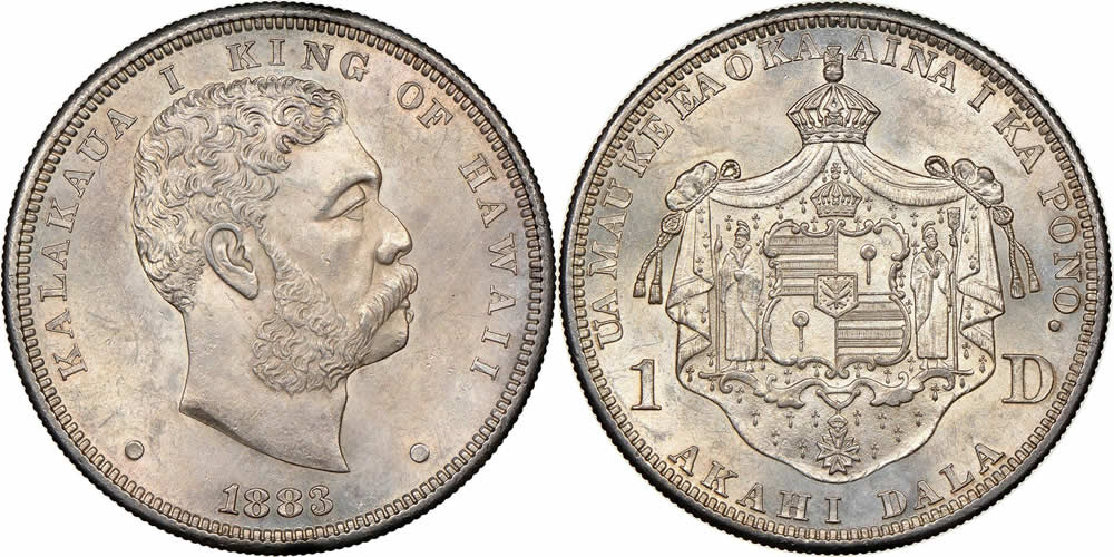 1883-Hawaii-Silver-Dollar-Designed-By-Charles-Barber