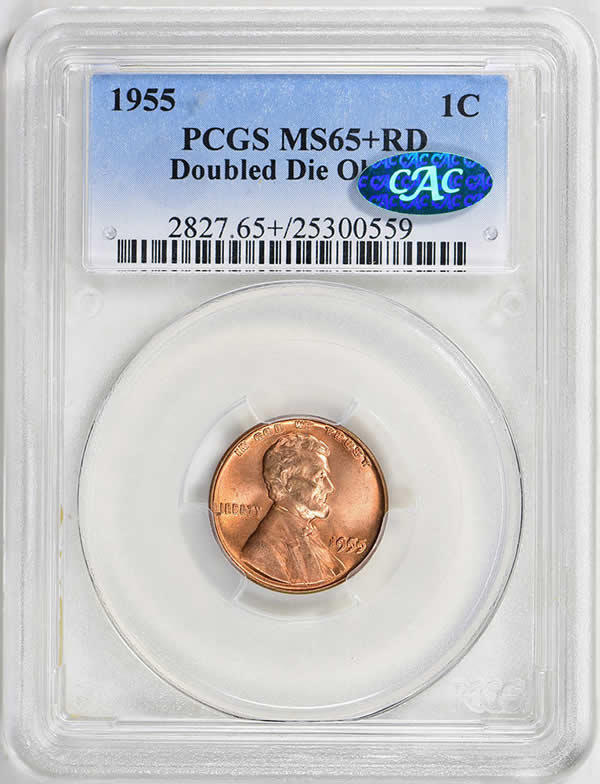 PCGS-Auction-News:-1955-PCGS-MS-65RD+-DDO-1�,-1854-S-PCGS-AU-58+-$5,-1858-PCGS-MS-66+-1�