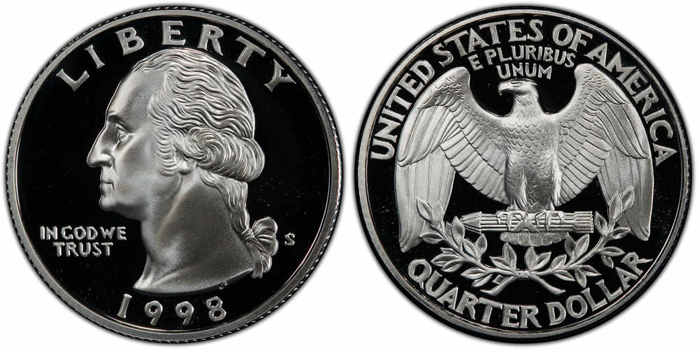 1998-Washington-Quarters:-The-Last-With-The-Heraldic-Eagle-Reverse