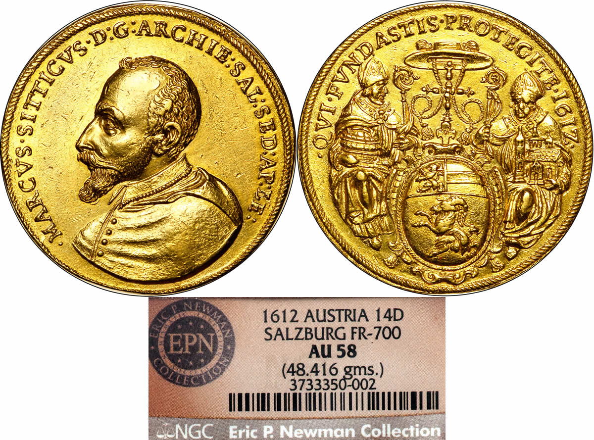 Country-Of-The-Day:-Austria,-1612-Markus-Sittikus-Graf-Von-Hohenems-Gold-14-Ducats-NGC-AU-58