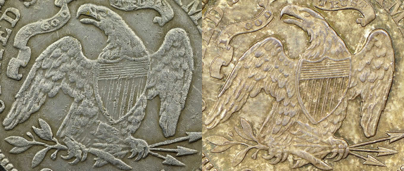 Counterfeit-Detection:-1877-Seated-Liberty-Quarter