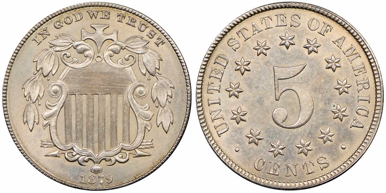 Counterfeit-Detection:-1879-Shield-Nickel