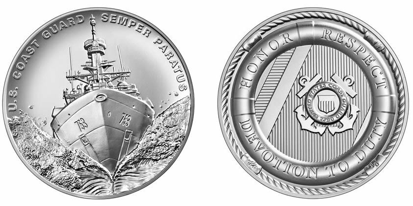 United-States-Mint-Opens-Sales-For-US-Coast-Guard-2.5-Oz.-Silver-Medal-On-Sale-August-17