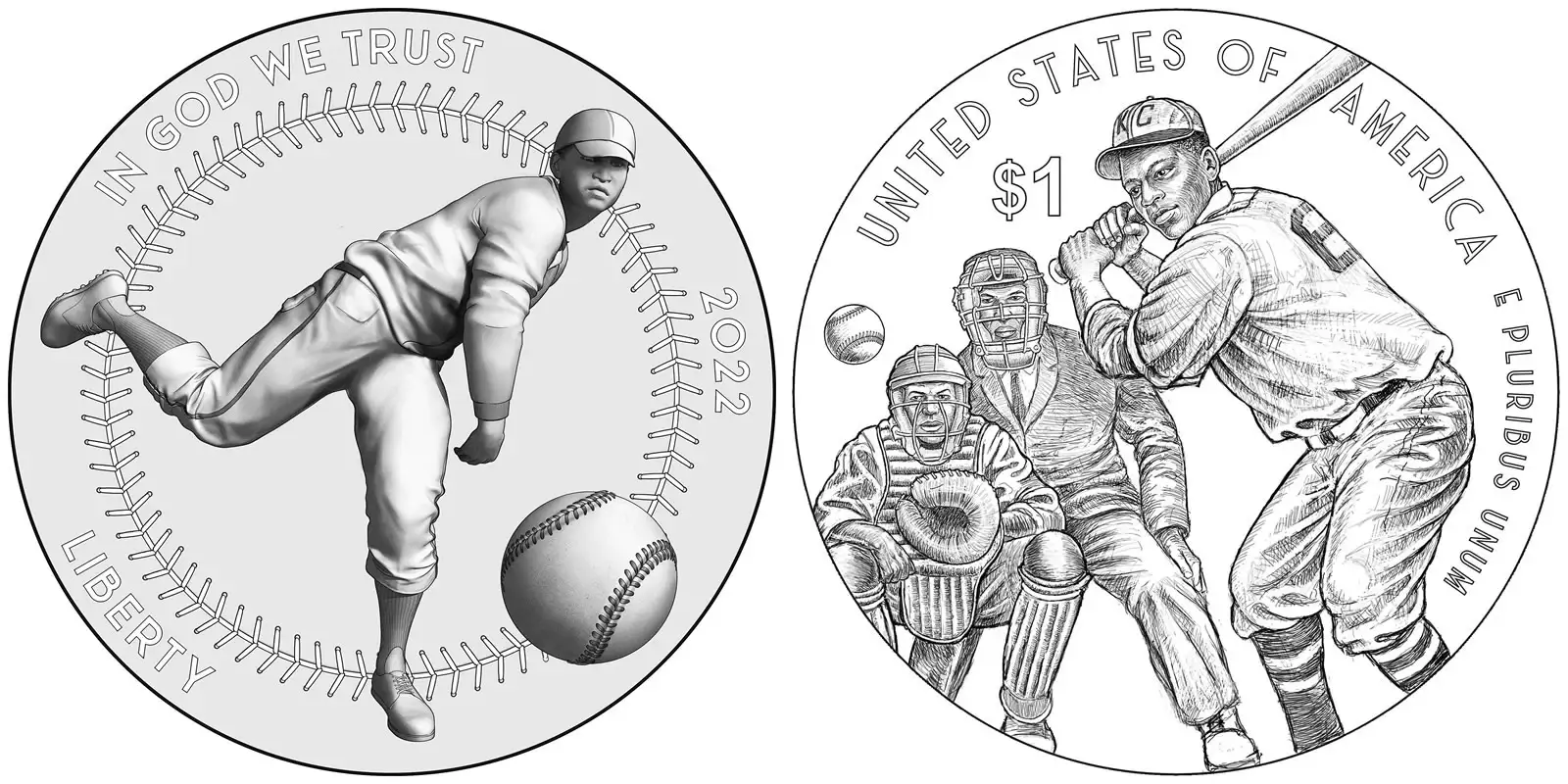 United-States-Mint-Announces-Designs-For-The-Negro-Leagues-Baseball-Commemorative-Coin-Program