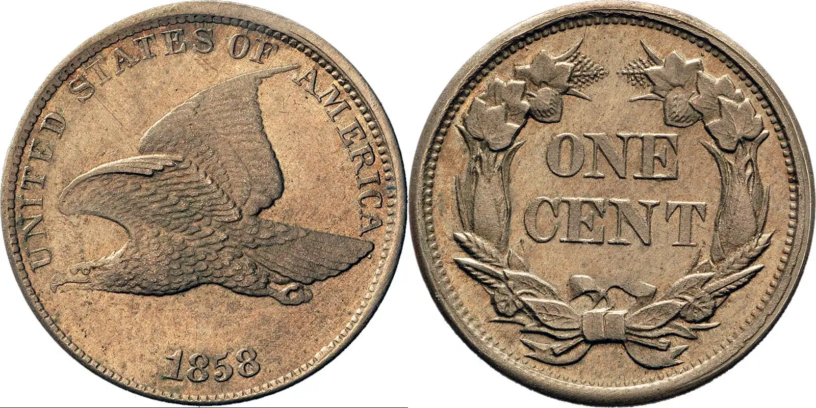 Counterfeit-Detection:-Spark-Erosion-1858-Flying-Eagle-Cent