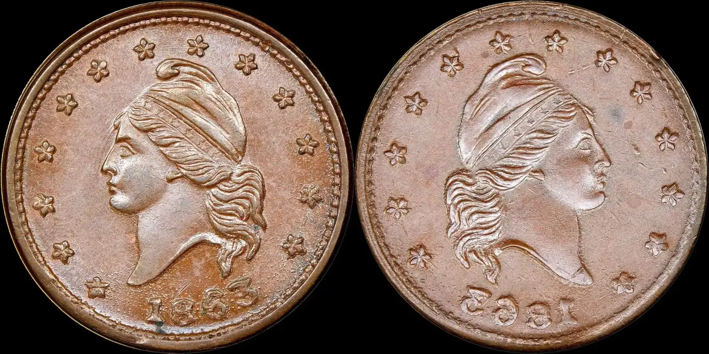 1863-Civil-War-Token-With-A-Full-Brockage-Error