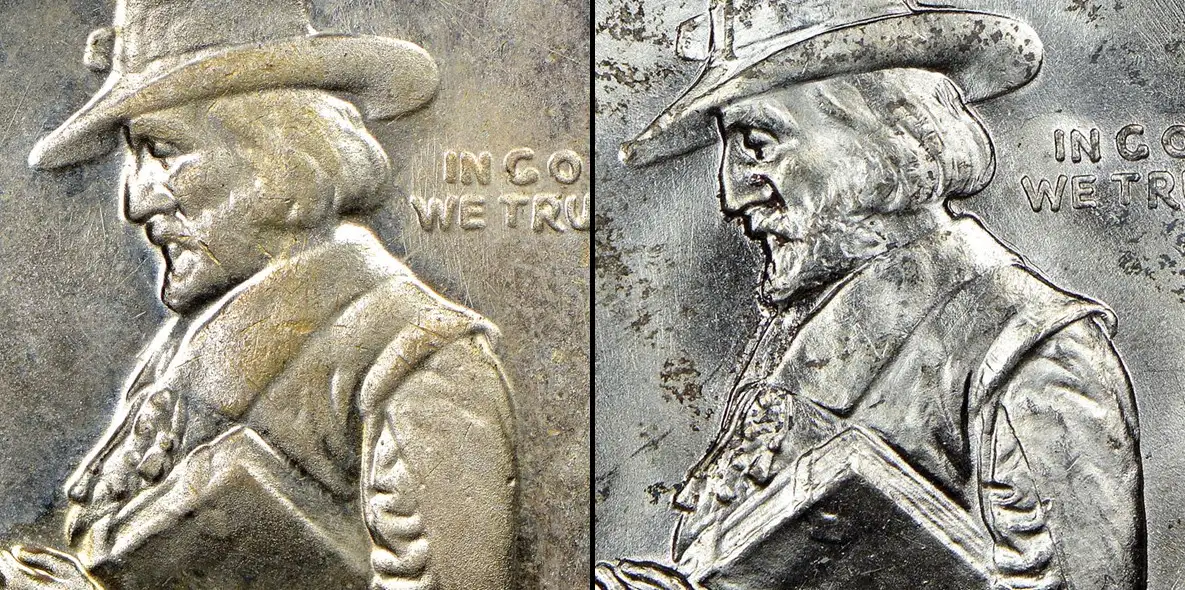 Counterfeit-Detection:-1920-Pilgrim-Tercentenary-Commemorative