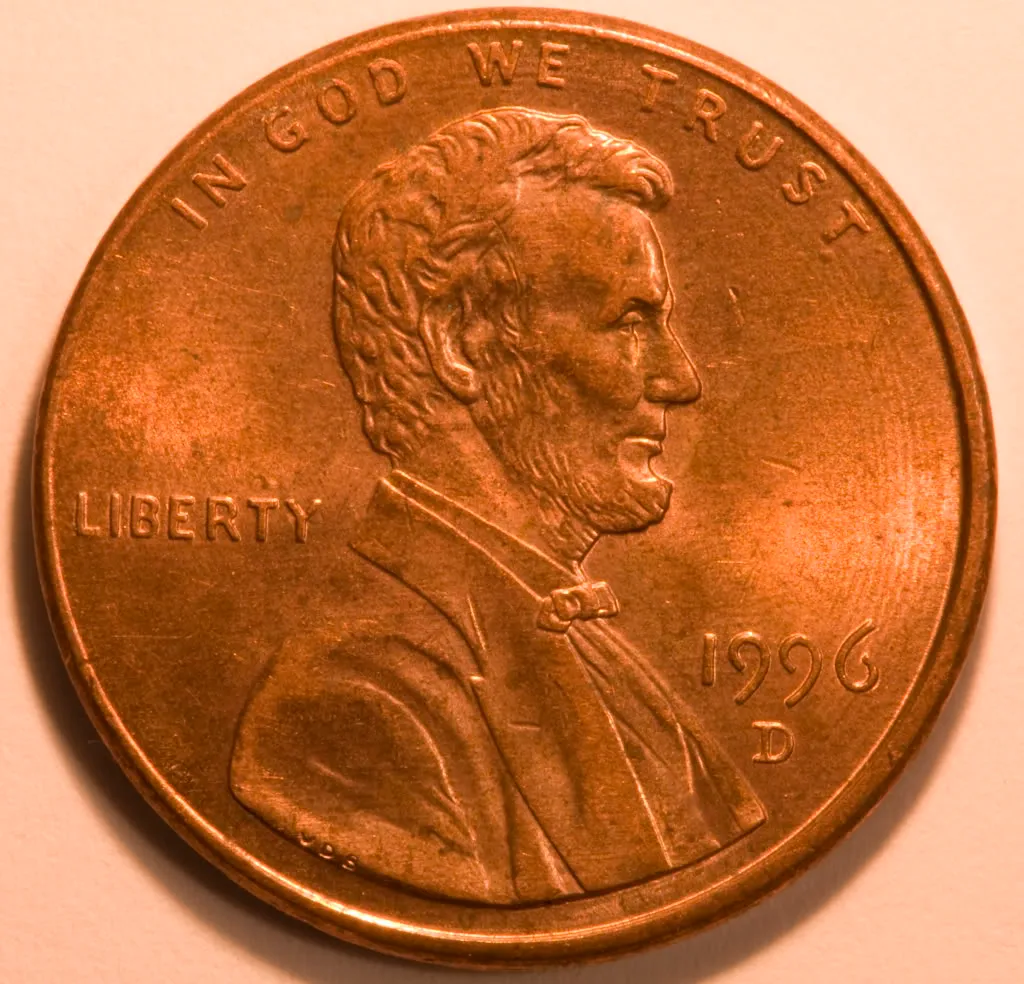 1996-D-Lincoln-Memorial-With-Lathe-Lines