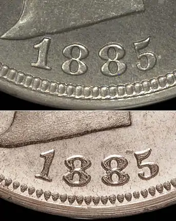 Counterfeit-Detection:-1885-Liberty-V-Nickel-Proof-Counterfeit