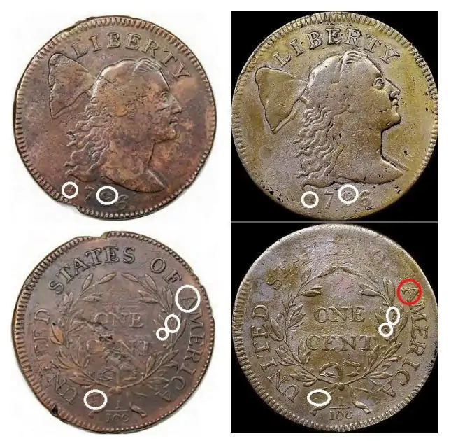 Counterfeit-Detection:-1796-Large-Cent-S-85-Struck-Counterfeit