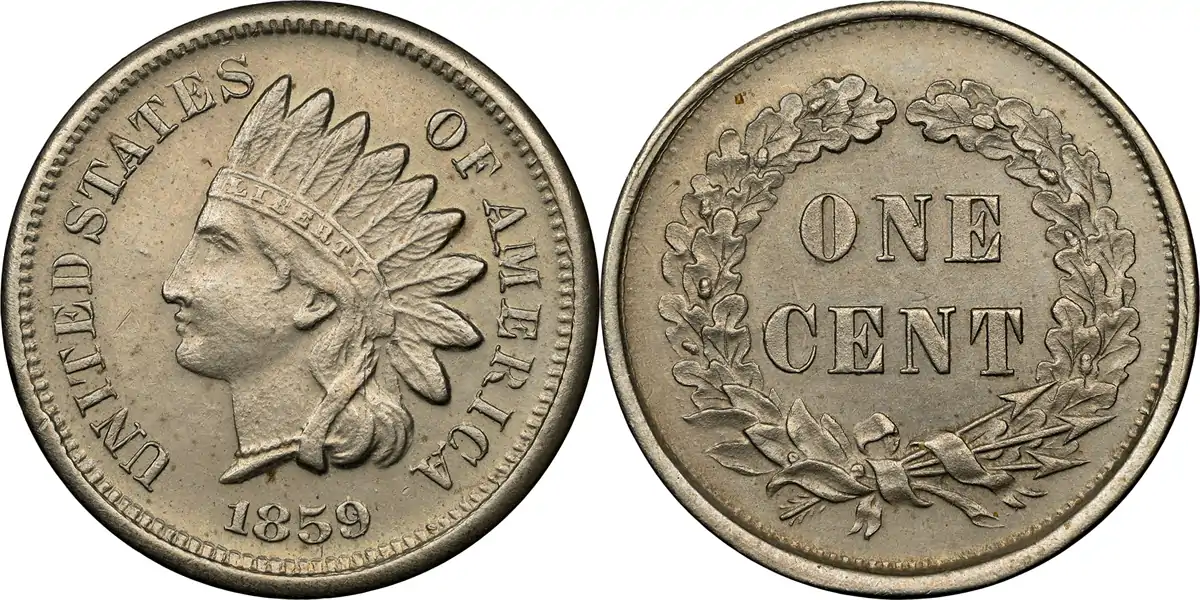 Counterfeit-Detection:-1859-Indian-Head-Cent-Judd-226-Pattern