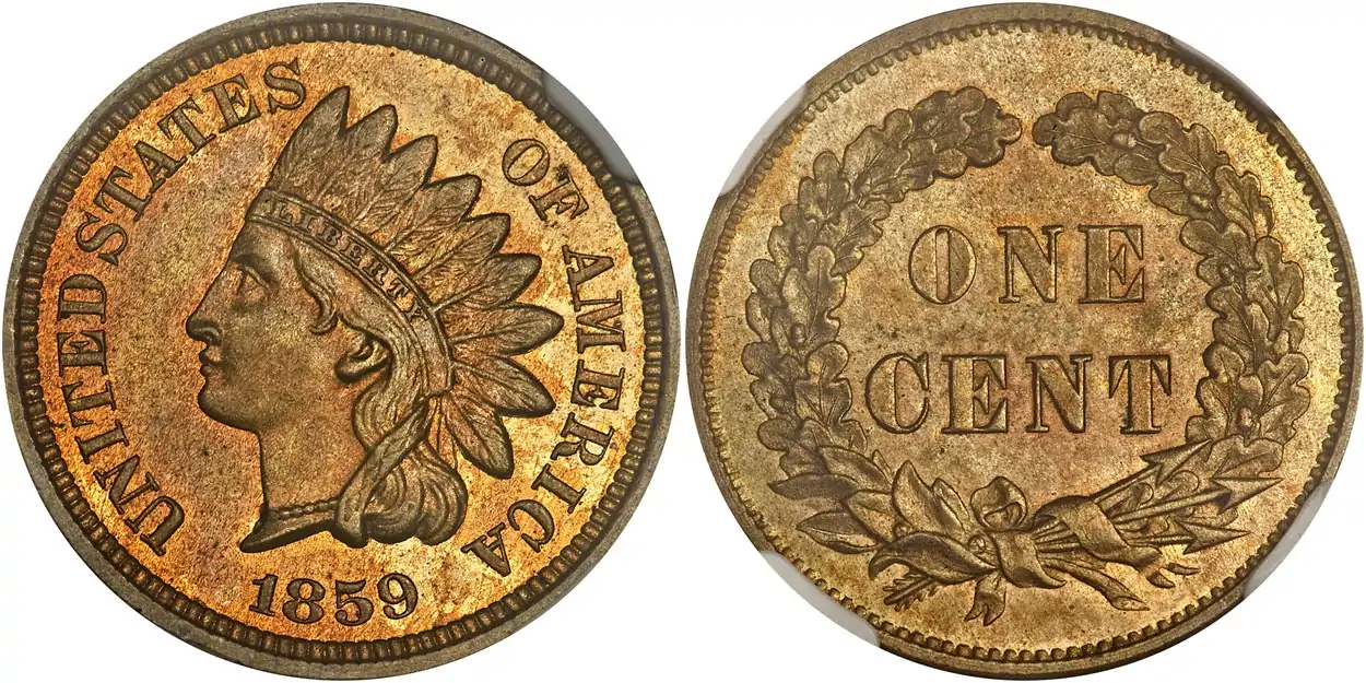 Counterfeit-Detection:-1859-Indian-Head-Cent-Judd-226-Pattern