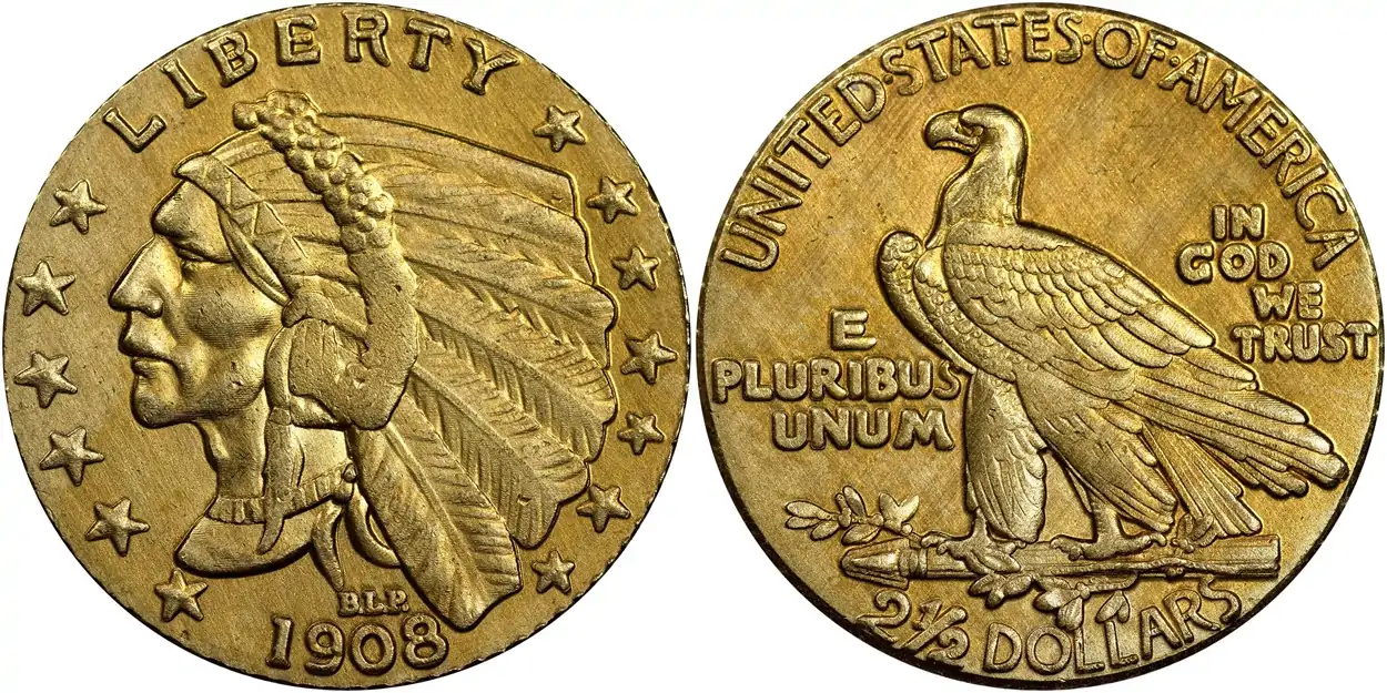 Counterfeit-Detection:-1908-Indian-Head-Quarter-Eagle