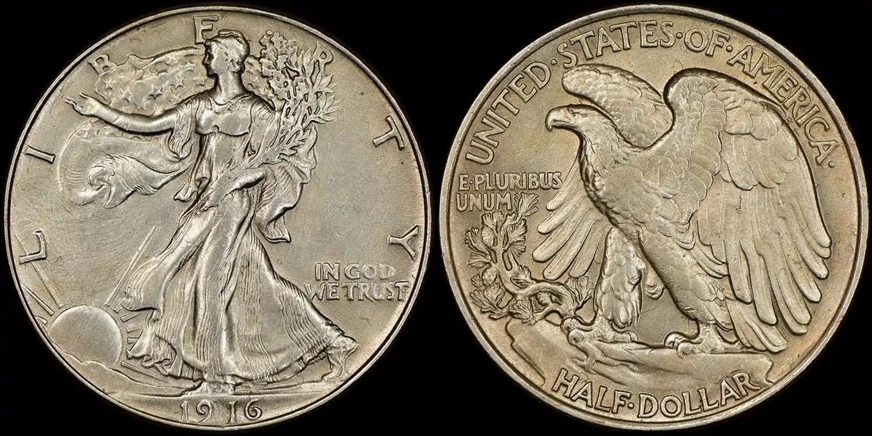 Counterfeit-Detection:-1916-Walking-Liberty-Half-Dollar