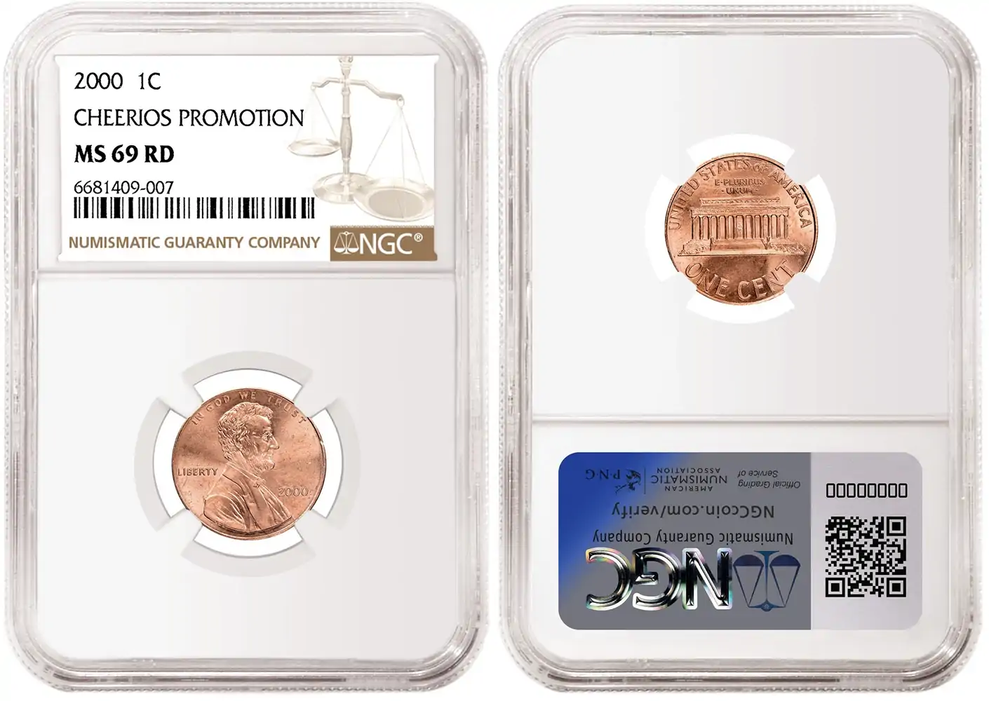NGC-Graded-2000-Cheerios-Lincoln-Memorial-Cent-Brings-More-Than-$4,000-At-Greatcollections