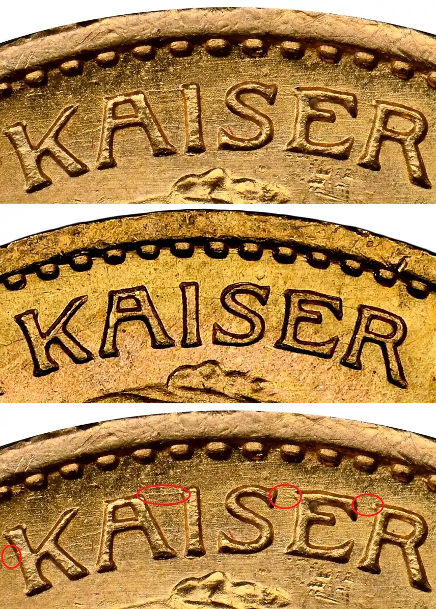 Counterfeit-Detection:-Altered-Prussia-Wilhelm-II-Gold-20-Mark