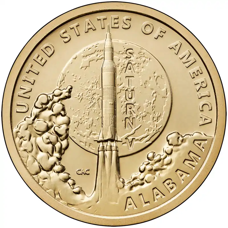 US-Mint-Opens-Sales-For-Alabama-American-Innovation-$1-Saturn-V-Rocket-Coin-Products-On-April-8-2024