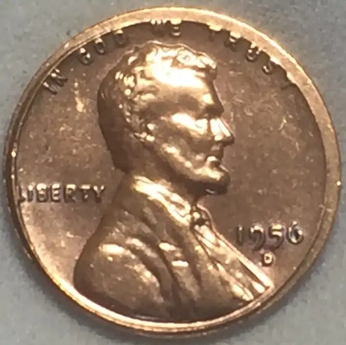 1956-D-Lincoln-Cent-With-Recessed-Rim-Both-Sides
