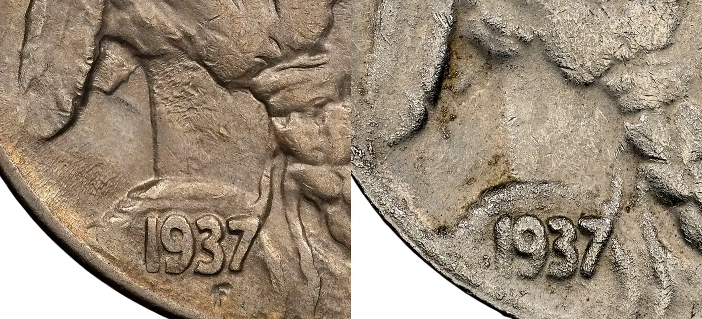 Counterfeit-Detection:-1937-D-Three-Legged-Buffalo-Nickel