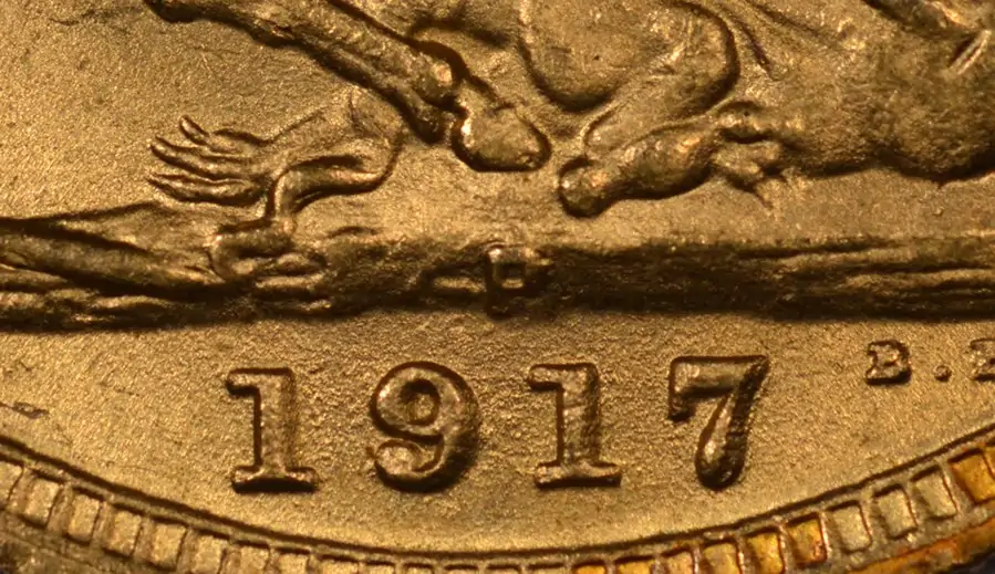Counterfeit-Detection:-1917-P-Australian-Gold-Sovereign