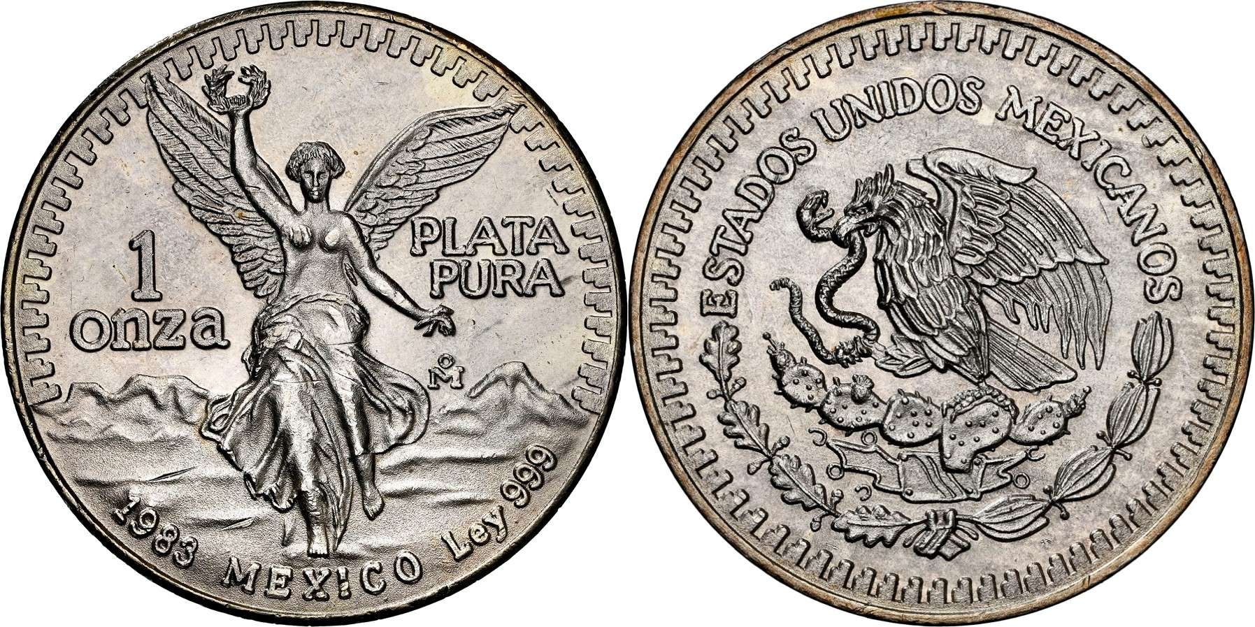 Counterfeit-Detection:-1983-Mexico-MO-Silver-Onza
